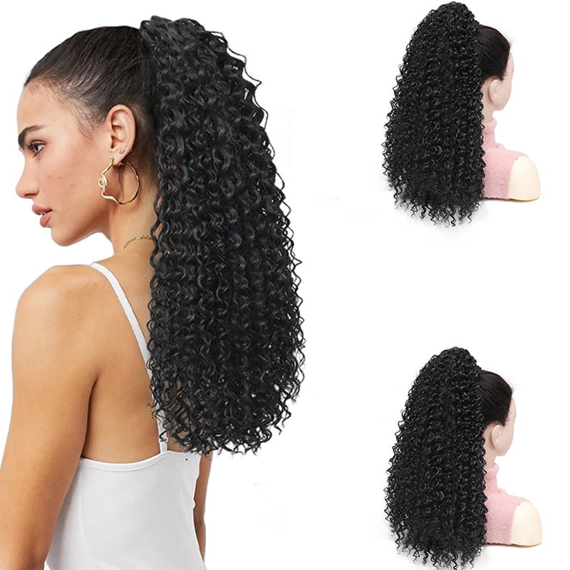 Afro Puff Lockiger Pferdeschwa – Drawstring Afro Curly Puff Ponytail Bewertung und Preis
