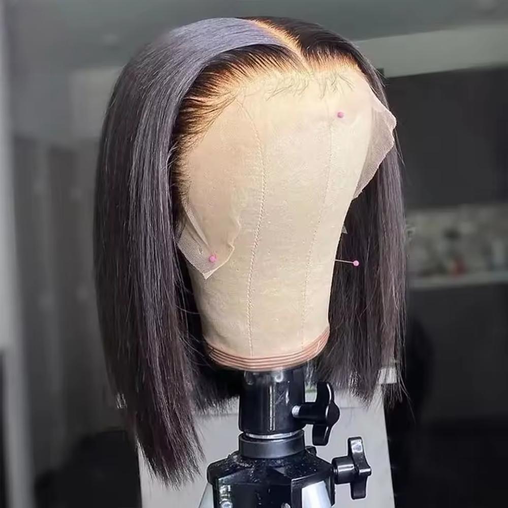 200% Dichte 8-14 Zoll Kurze Ge – Glueless Wear And Go Human Hair Wig Bewertung und Preis